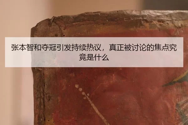 张本智和夺冠引发持续热议，真正被讨论的焦点究竟是什么